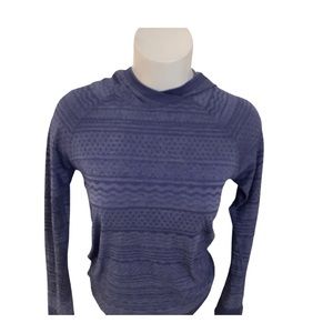 LULULEMON Athletica size 8 Restless HOODIE Gatsby Blue running